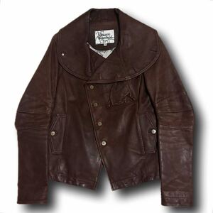 Vivienne Westwood MAN アーマーフェンシングレザージャケット 80s 90s 赤タグ 初期 ヴィヴィアン worlds end seditionaries malcomle