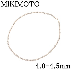 ミキモト ベビーパール ネックレス アコヤパール4.0mm～4.5mm 42cm K18YG MIKIMOTO【19096】