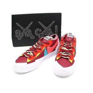 NIKE × sacai × KAWS ナイキ × サカイ × カウズ DM7901-600 BLAZER LOW ローカットスニーカー レッド サイズ:28cm メンズ IT7W9G5GBL4W