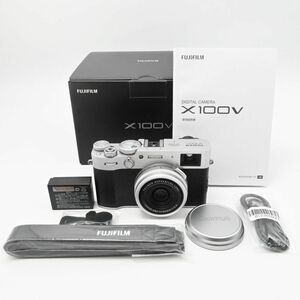 新品級の極上美品/動作◎　富士フイルム(FUJIFILM) デジタルカメラ X100V シルバー X100V-S