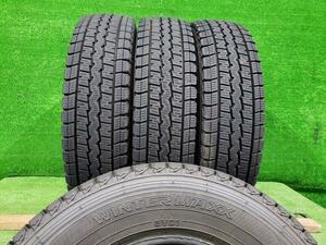 ダンロップ DUNLOP スタッドレスタイヤ 4本セット WINTER MAXX SV01 145R12 LT 8PR 2022年 8分山