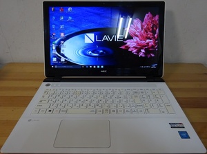 NEC ノートパソコン LAVIE Note Standard PC-NS150DAW/Cele 3215U 1.7GHz/4GB/500GB/中古特価良品