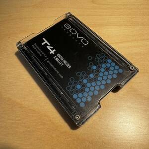 GOVO パスケース IDカードホルダー ネームホルダー カードケース 社員証 高耐久ポリカーボネート製 （カード1~4枚収納可能） ブラック