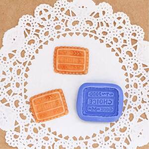 7 CHOICE クッキー型 ビスケット 樹脂粘土 スイーツ デコ お菓子 パーツ ブルーミックス モールド ハンドメイド シリコン ロゴ