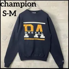 スウェット　championチャンピオン　ネイビー紺色　プリントロゴ　00s