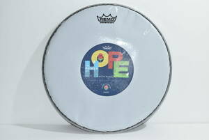 49M 【中古品】 REMO DRUMHEADS THE POWER OF HOPE WITH MUSIC 2020 HONDA ROSE PARADE ドラムヘッド レモ ホンダ