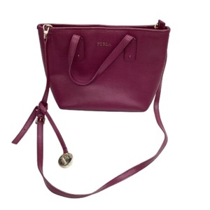 ♪♪ FURLA フルラ レディース ２WAYバッグ ハンドバッグ ショルダーバッグ パープル やや傷や汚れあり