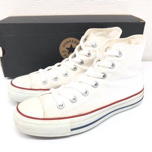 ●CONVERSE コンバース 定価6,380円 オールスターハイ キャンバス ハイカット スニーカー 23.5cm 白 ホワイト ALL STAR レディース 女性用