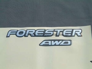 税込 SF フォレスター 北米 純正 リアエンブレム FORESTER AWD