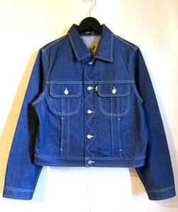 極上 agnes b. JEANS アニエスベー 90s 00s archive フランス製 LEEタイプ デニム トラッカー ジャケット size3 濃紺 Gジャン Y2K vintage