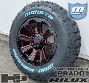 150 120 プラド サーフ ハイラックス H3 FJ MONSTA MUDWARRIOR 265/65R17 265/70R17 DeathRock 17インチ