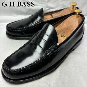 【美品】G.H.BASS LARSON ペニーローファー ビーフロール