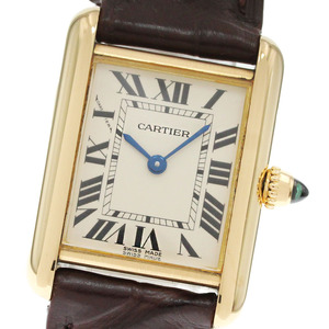 カルティエ CARTIER W1529856 タンクルイ K18YG クォーツ レディース 良品 箱・保証書付き_864679