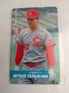 達川光男　92 カルビープロ野球チップス　No.61　広島東洋カープ