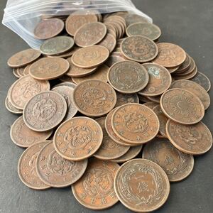 一銭銅貨まとめて！竜1銭 稲1銭青銅貨 銅貨 日本古銭 コレクション★10