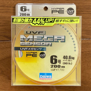 ネコポス可　半額　ダイワ　UVFメガセンサー　ハイパーPE 　200ｍ　6号