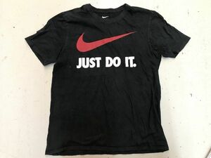 【古着レア美品NIKE JUSTDOITプリントロゴTシャツM黒】ナイキスポーツウェアトレーニングランニングオレゴンポートランドVINTAGEビンテージ