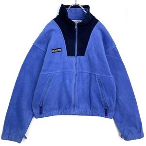 90s Columbia コロンビア ハーフジップ フリース ブルー キッズ