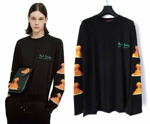 ポールスミス 50thアーカイブプリント 1994A/W Spaghetti ロングスリーブTシャツ L ブラック スパゲッティー スパゲッティ ※レタパ無料