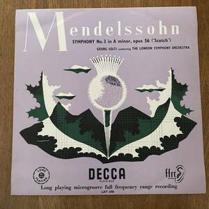 ★英England DECCA LXT2768 J.マルティノン指揮ロンドンpo オッフェンバック:序曲集 1951年モノ発売のみ