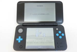 17997 上609-224　ゲーム　Newニンテンドー2DS LL　JAN-001　Nintendo　ブラック×ターコイズ　黒色　中古品　★