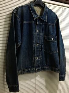 【極上】真紺 44-42 506XX スーパービッグサイズ デッド3.4WASH 40-50年代 片面 リーバイス ファースト LEVIS 501XX 507XX 557 558 ビッグE