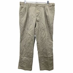 DOCKERS チノパン W42 ドッカーズ ビッグサイズ タックパンツ ベージュ 古着卸 アメリカ仕入 2408-207