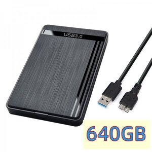 E057 640GB USB3.0 外付け HDD TV録画対応 4x