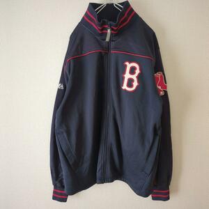 Majestic トラックジャケット ボストン レッドソックス MLB メジャー ネイビー M