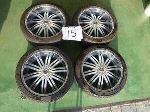 『N15』【手渡可能】ⅡCRAVE ALLOYS 　24×10J　30　150　5穴　305/35R24　4本セット　ランクル100　より