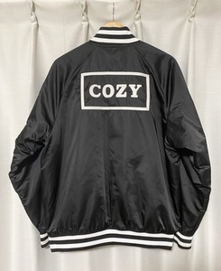 美品☆【TEAM COZY×monkey time】別注 ASTORIA JACKET オーバーサイズ スポーツジャケット スタジャン L チームコジー モンキータイム