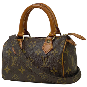 ルイ・ヴィトン Louis Vuitton ミニ スピーディ 2WAY ショルダーバッグ ハンドバッグ モノグラム ブラウン M41534 レディース 【中古】