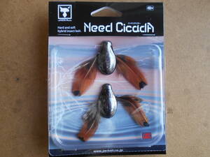 ジャッカル　ニードシケイダー　NEED CICADA　桧原ブラック　未使用新品！！　蜂　蝉　トップウォーター　ムシパターン　野尻湖　桧原湖