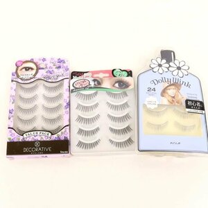 ドーリーウィンク デコラティブ他 アイラッシュ つけまつげ 未使用 3点セット まとめて レディース Eyelash