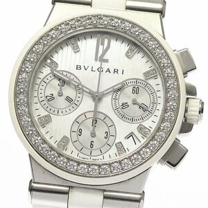 ブルガリ BVLGARI DG35SVCH ディアゴノ スポーツ ダイヤベゼル クロノグラフ 自動巻き ボーイズ 箱・保証書付き_736045