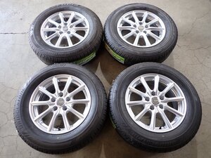 YS7468【送料無料215/65R16】アルファード ヴェルファイア ブリヂストン 中古夏タイヤセット ■16×6.5J 114.3/5H ET39■