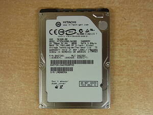 △B/770●日立 HITACHI☆2.5インチHDD(ハードディスク)☆80GB SATA300 5400rpm☆HTS543280L9A300☆中古品