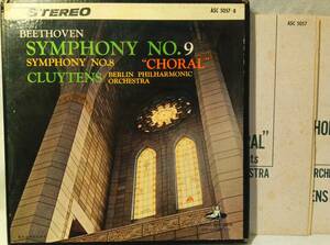 ♪ 東芝Angel / ASC5057-8 (2LP BOX 赤盤) ♪ Beethoven Cluytens ベートーヴェン交響曲9番 クリュイタンス