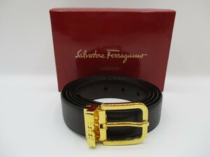 【ほぼ未使用】Ferragamo　フェラガモ　メンズ　ベルト　