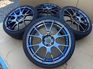 ホイール付タイヤ４本セット WedsSport SA-67R RS 19×8JJ+45 PCD114.3 BBS, RAYS , 225/35/19 2022年製 ほぼ新品のタイヤ スポーツタイヤ