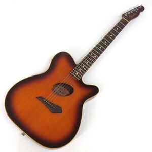 091s☆Fender Japan フェンダージャパン TLCC-150 サンバースト エレアコ エレクトリック・アコースティックギター ※中古