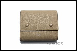 近年モデル希少美中古■CELINE スモールトリフォールド レザー 3つ折り財布 セリーヌ■0516bx20701