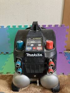 1円 makita マキタ エア コンプレッサ AC462XS 高圧/常圧 タンク容量7L 低騒音 低振動 軽量 100V 動作OK 工具 現場 職人 DIY 日曜 大工