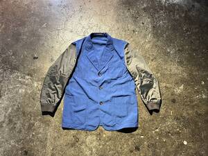 COMME des GARCONS HOMME コム デ ギャルソン オム AD1996 1990s 袖 切替 3B テーラード ジャケット Tailored Jacket M