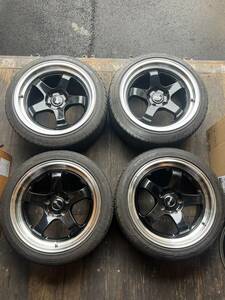 ☆STEALTH　RACING☆17in×8ｊ9ｊoffset 35 PCD114.3 4本セット