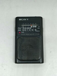 Y11 ジャンク扱い SONYソニー ICF-S33 FM/AM ポータブルラジオ