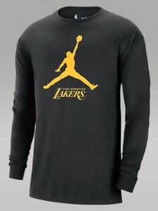 【新品定価即決！】ジョーダンNBAロングスリーブTシャツ★ロサンゼルスレイカーズ★LOS ANGELS LAKERS★AIR JORDAN★八村塁