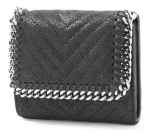 2つ折り財布 ブラック レディース ステラマッカートニーFALABELLA SMALL FLAP WALLET