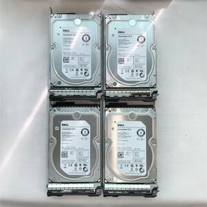 S6061163 DELL 4TB SAS 7.2K 3.5インチ HDD 4点【中古動作品】