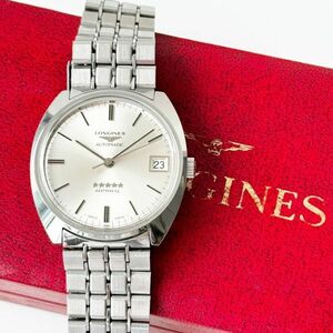 稼動品 ◆ ロンジン アドミラル LONGINES ADMIRAL ファイブスター 自動巻 オートマチック 腕時計 ケース付き メンズ ウォッチ 純正ブレス